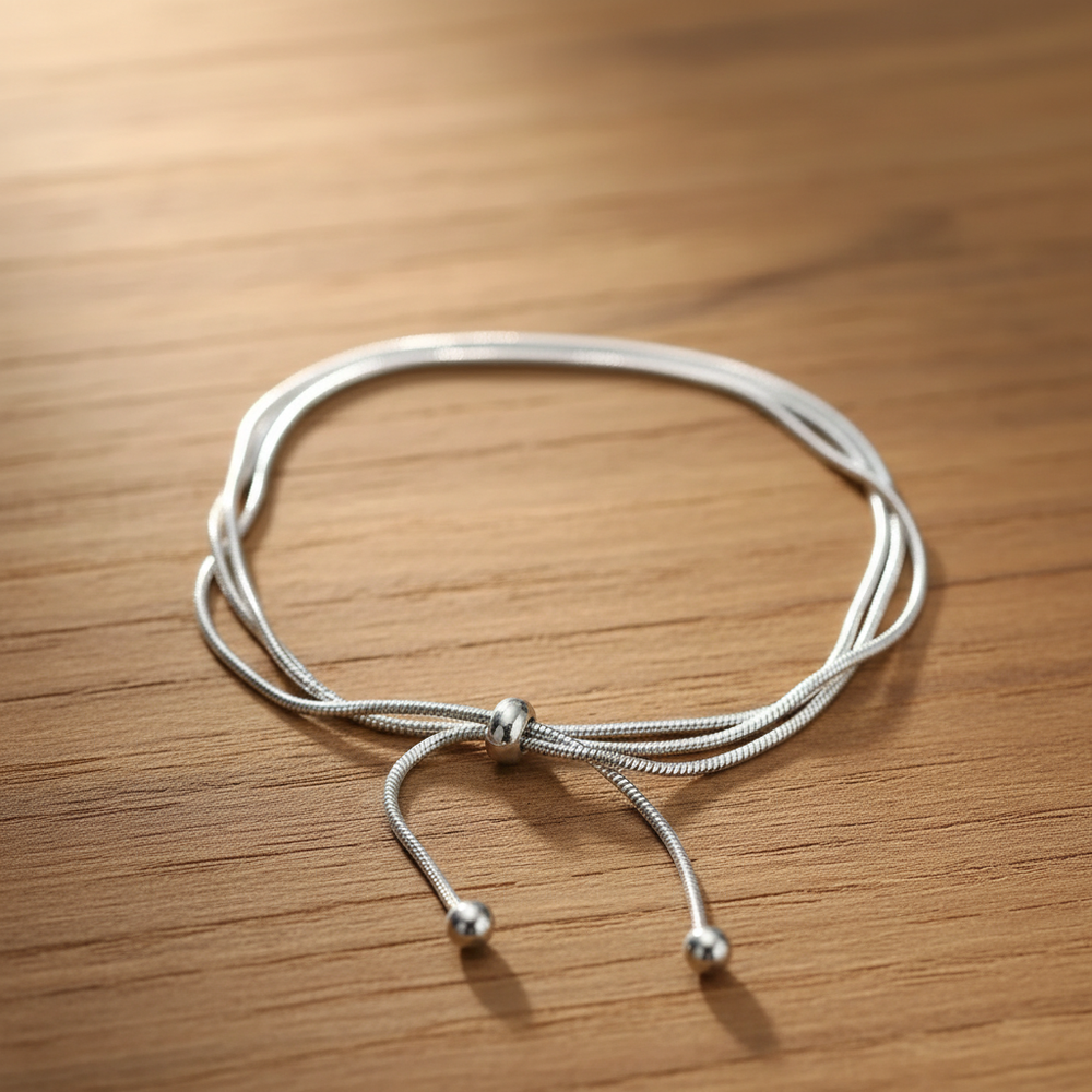 3 in 1 Silver Necklace - bracelet