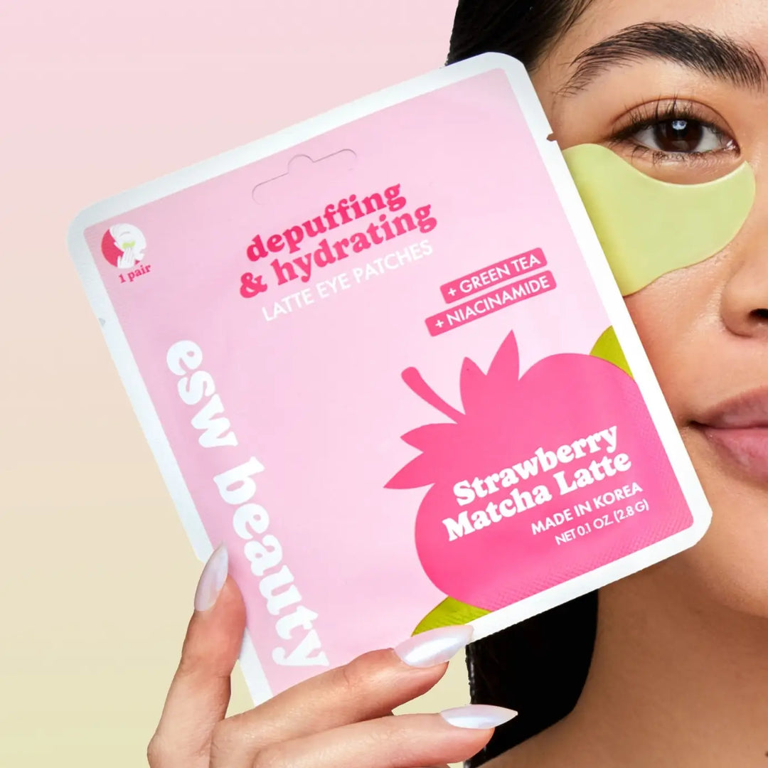 Strawberry Matcha Latte Depuffing &amp; Hydrating Eye Patches