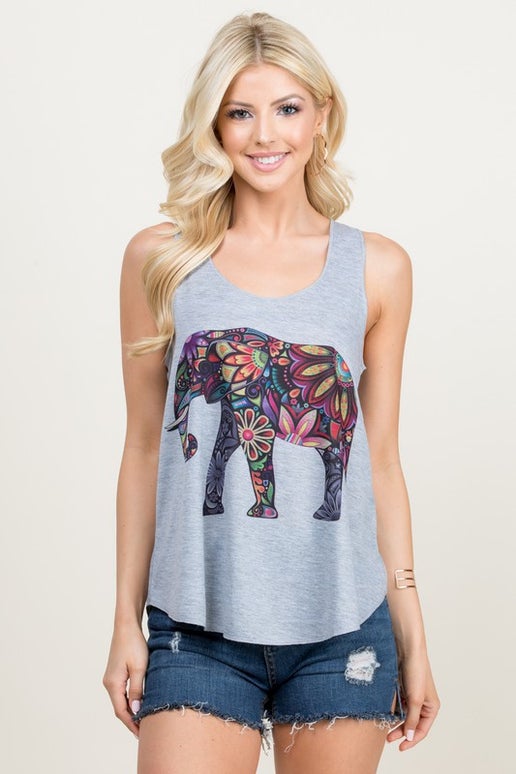 Colorful Elephant Tank