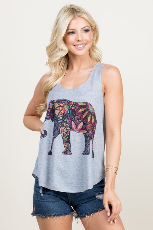 Colorful Elephant Tank