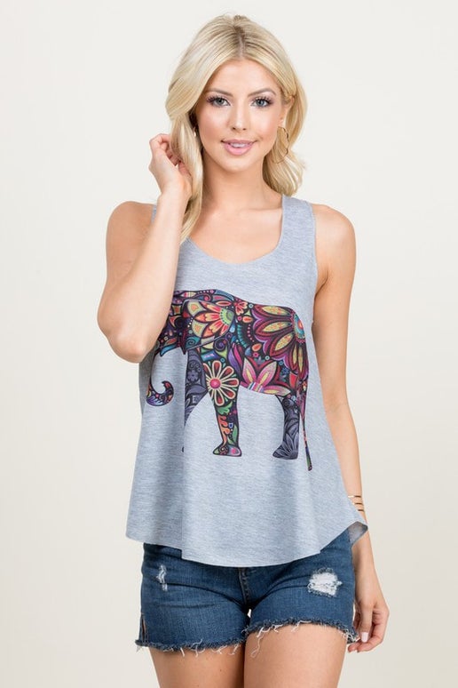 Colorful Elephant Tank