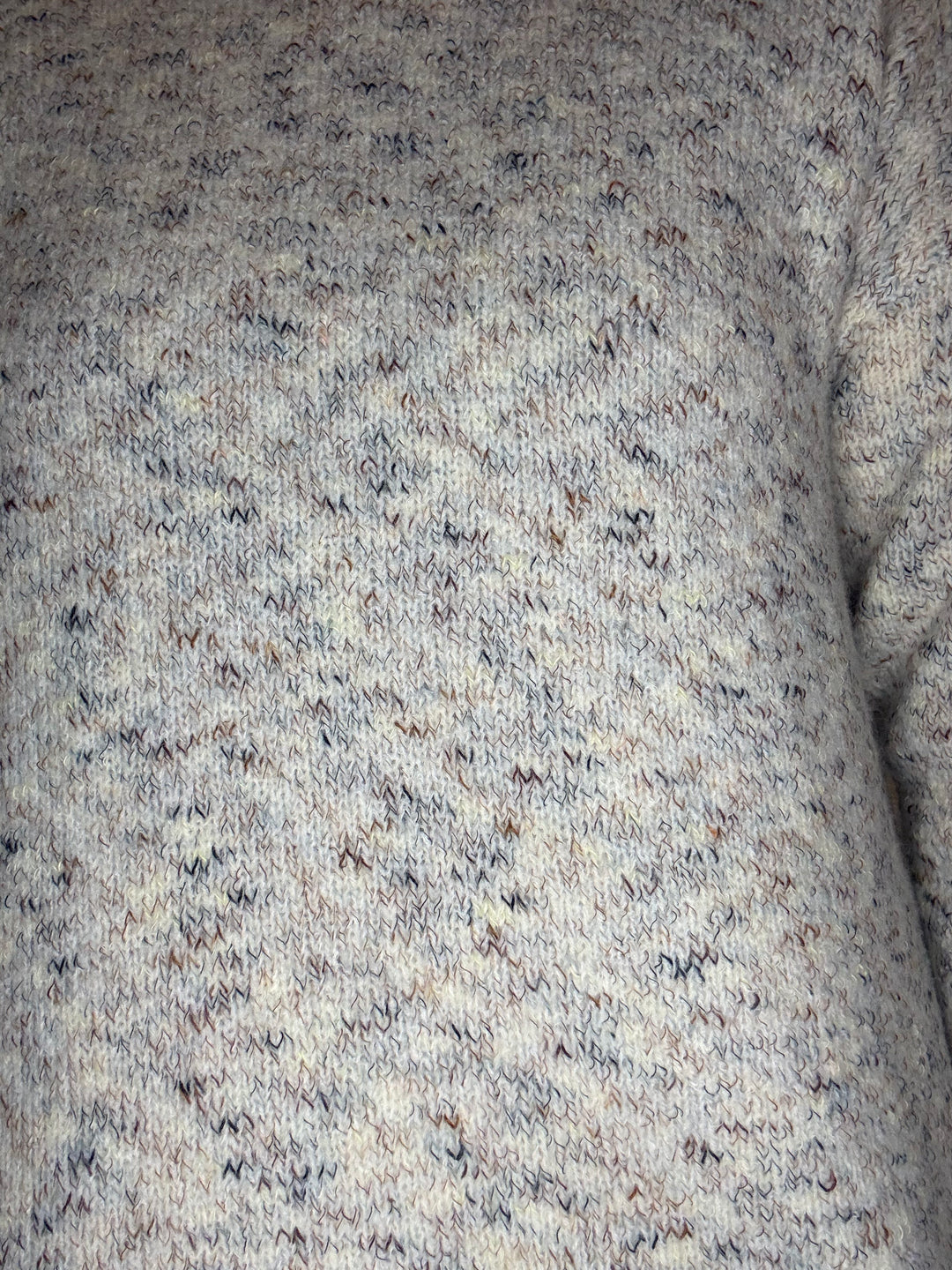 Multi Color Yarn Loose Fit Sweater Dress