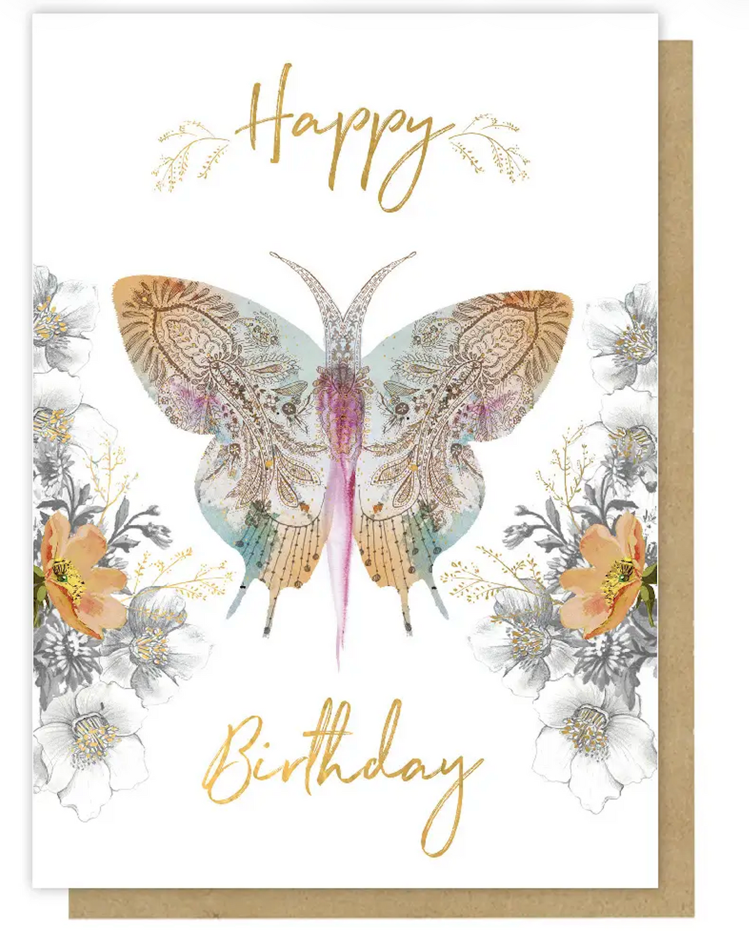 Greeting Card - Paisley Butterfly