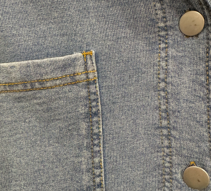 Soft Knit Denim Oversized Shacket