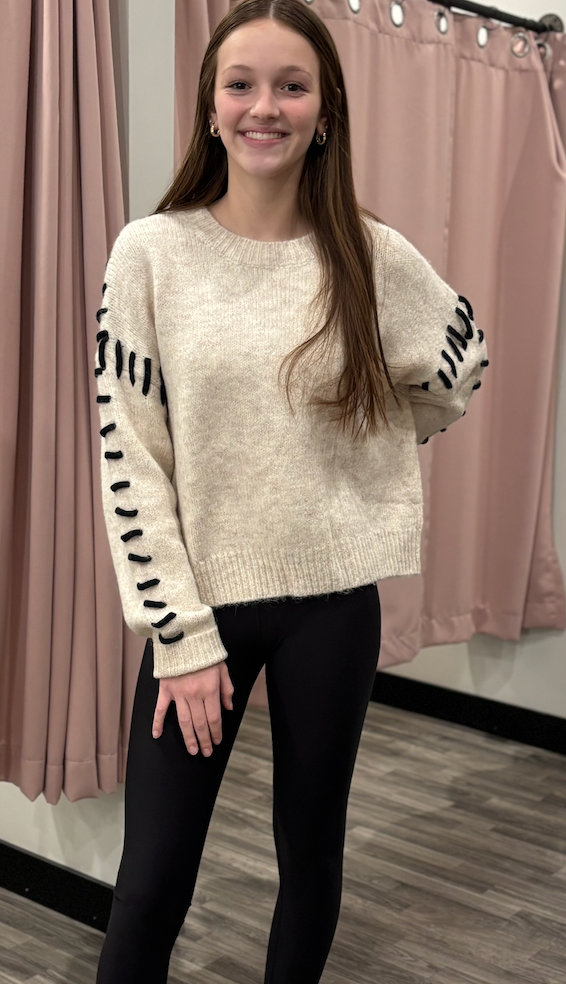 Stitch Detail Sweater Top