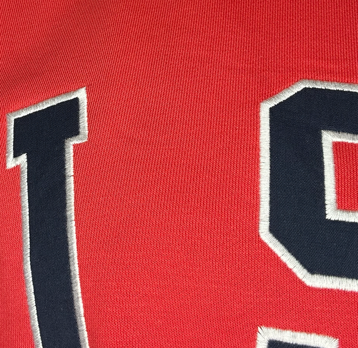 Red USA Oversized Crew Neck Sweatshirt