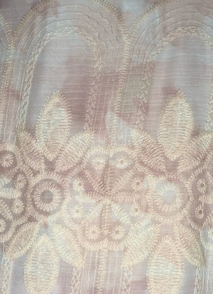 Embroidered V-Neck Blouse