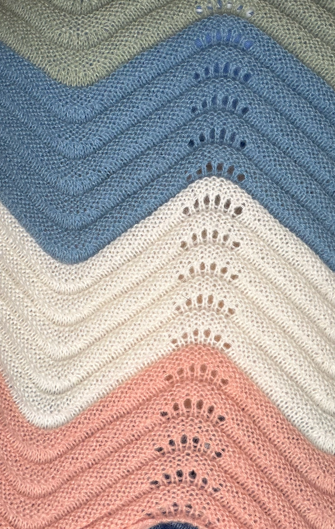 Women’s Multi-Color Wave Pointelle Knit Tank Top