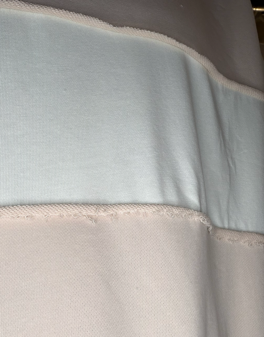 Women’s Raw Edge Color Block French Terry Top