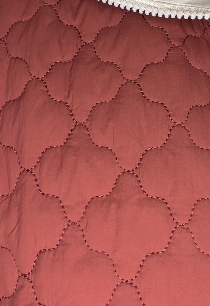High Neck Mixed Quilted Vest