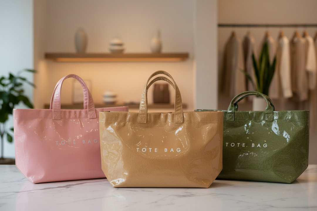 All Three Tote Bags - Boutique Setting