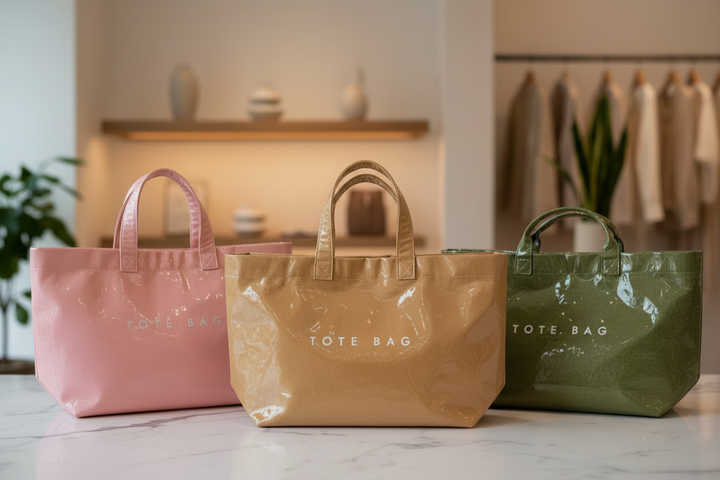 All Three Tote Bags - Boutique Setting