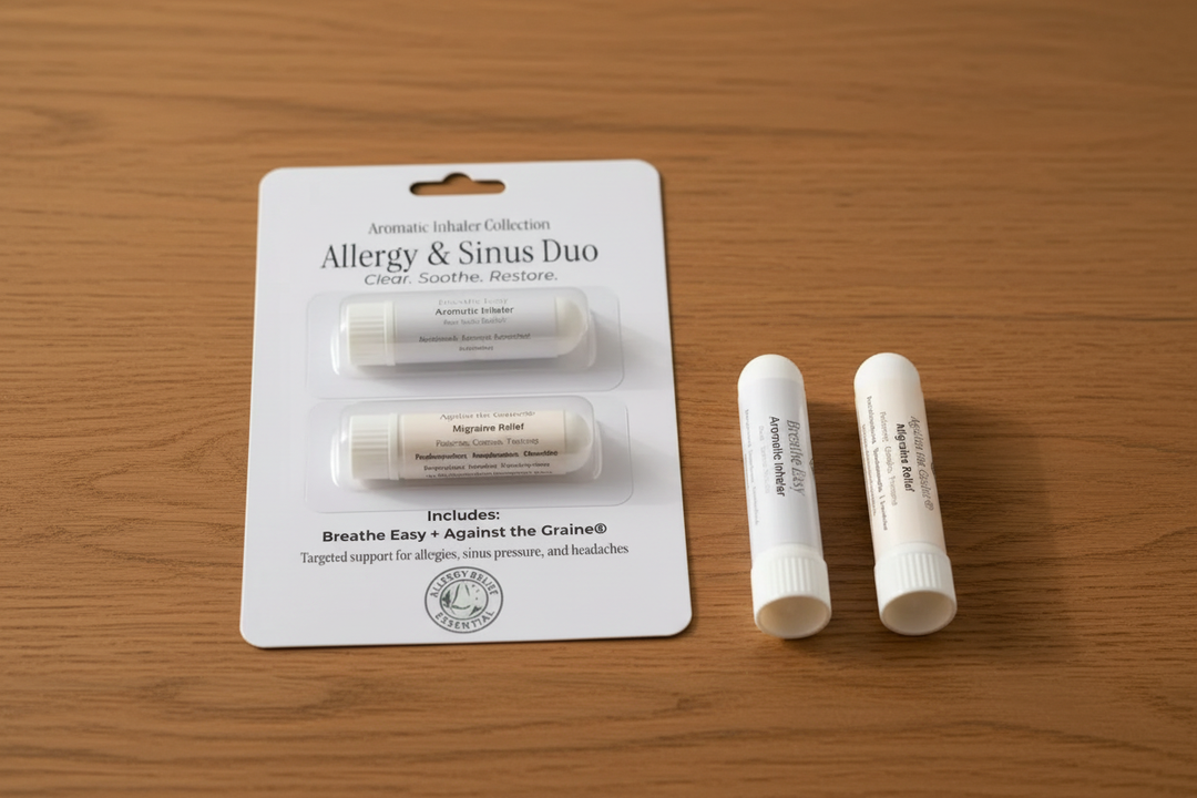 Allergy &amp; Sinus Duo on Wood Surface