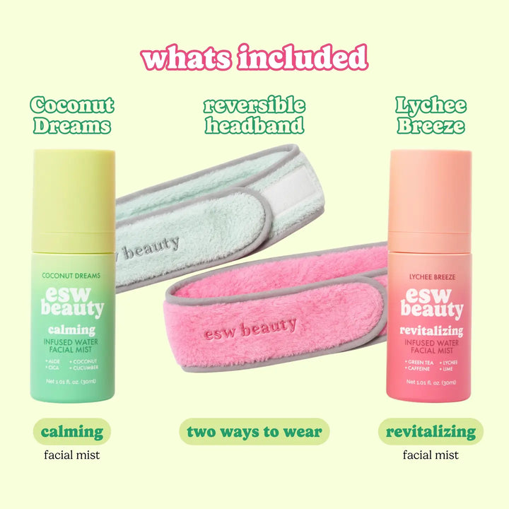 Cozy &amp; Bright Infused Water Facial Mist Duo
