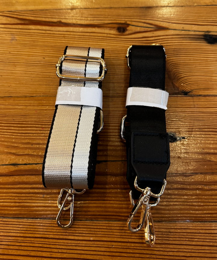 Black Puffer Crossbody Bag with Interchangeable Straps