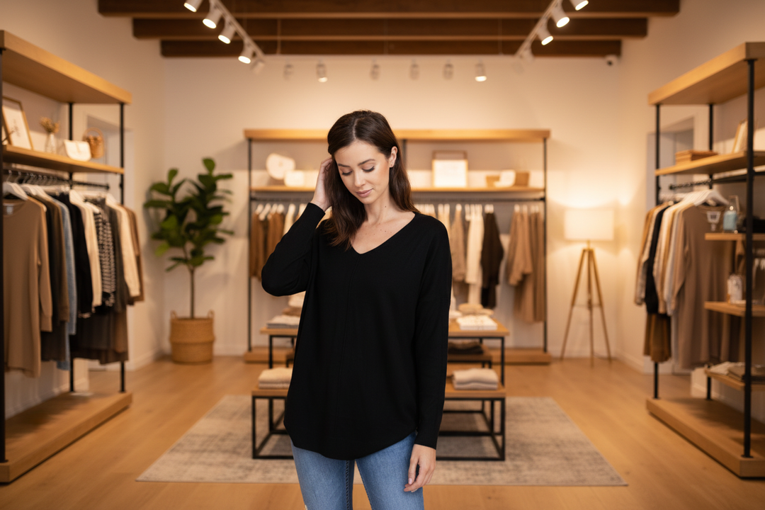 Black sweater - boutique