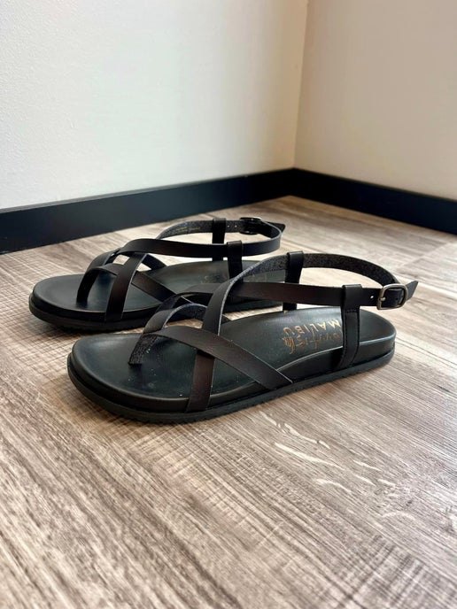 Black Strappy Sandals