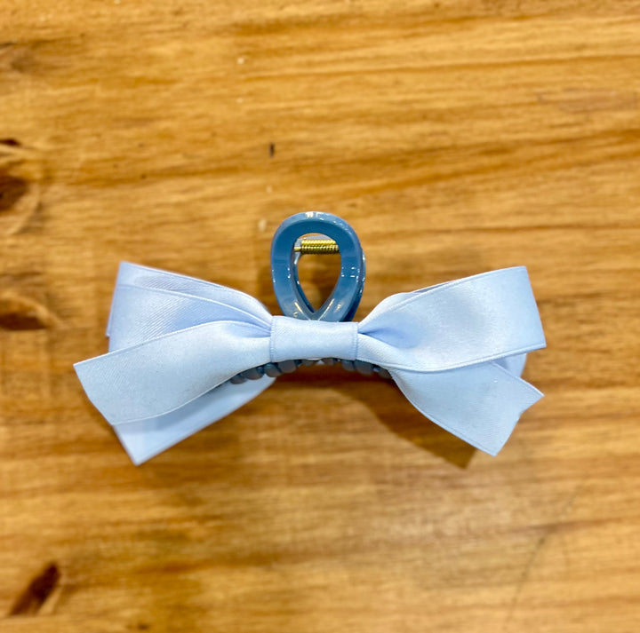 Bow Hair Clip Hair Accessories- Blue