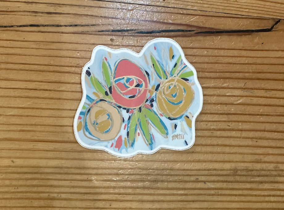 Watercolor Floral Vinyl Sticker Collection