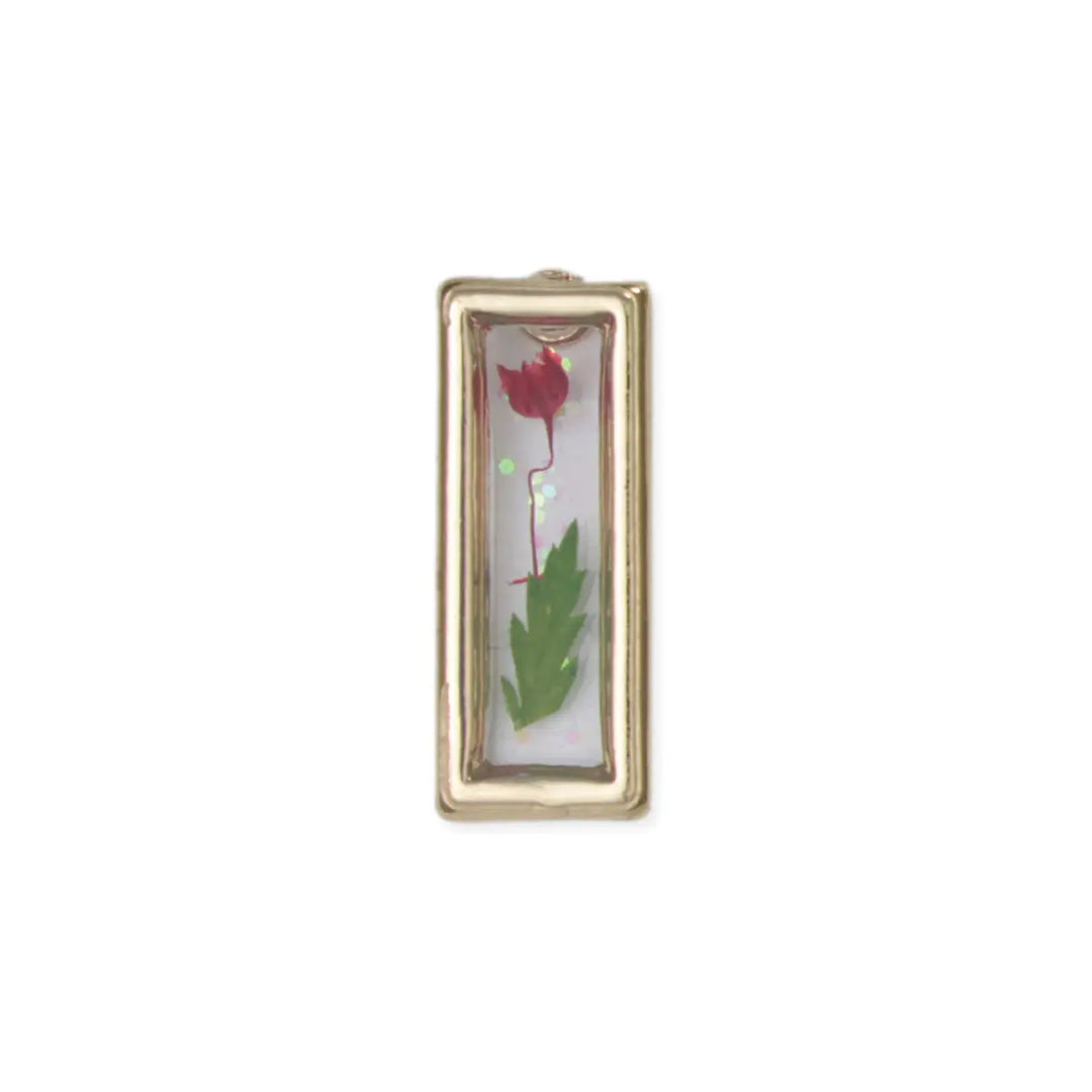 Dried Flower Bar Post Earring