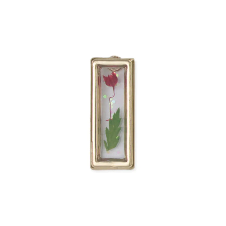 Dried Flower Bar Post Earring