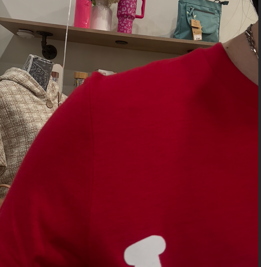 Merry & Bright Red Tee