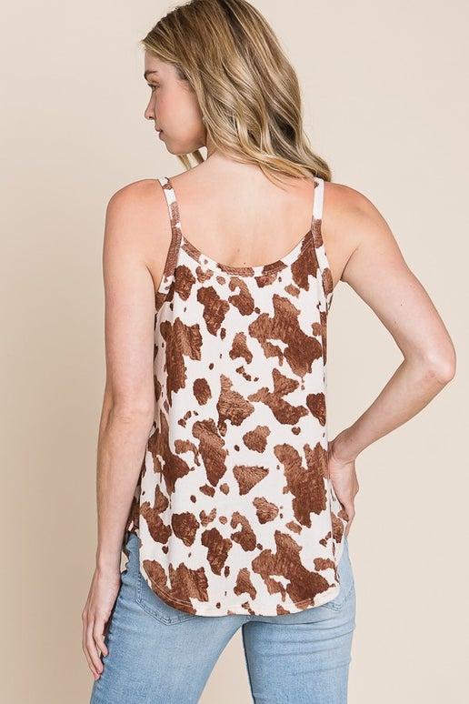 Animal Print Spaghetti Strap Tank