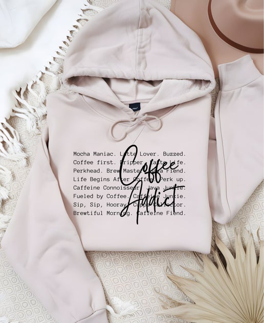Coffee Addict Graphic Hoodie
