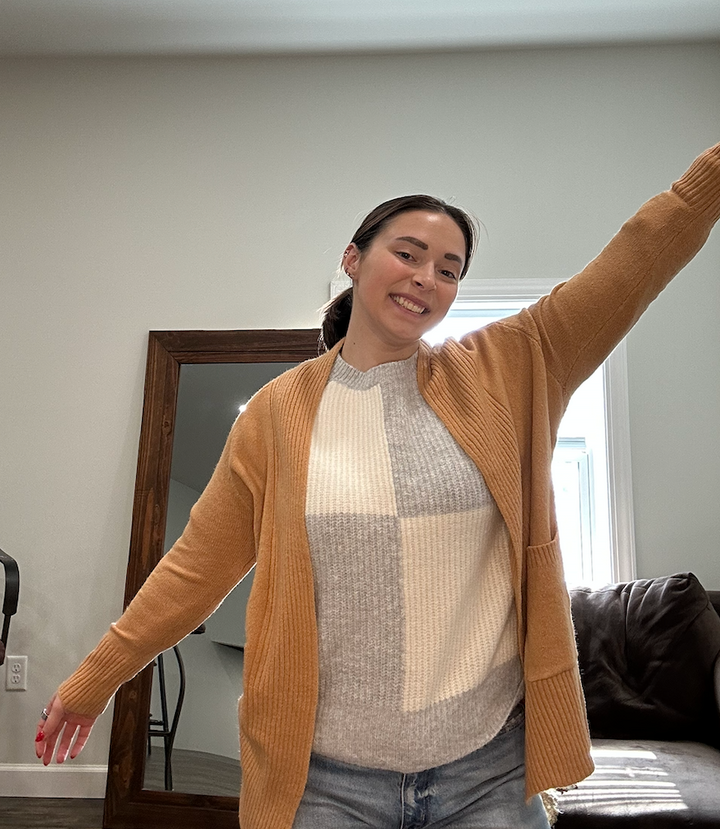 Ribbed Solid Cozy Cardigan with Pockets