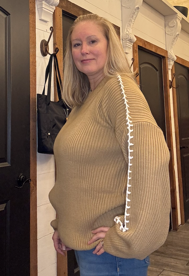 Solid Loose Fit Pullover Sweater Knit Top