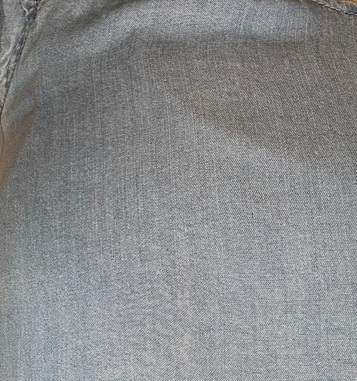 Chambray Ruffle Sleeve Top