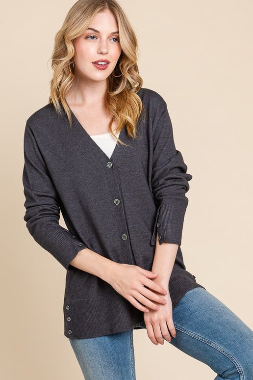 Button Up Knit Cardigan