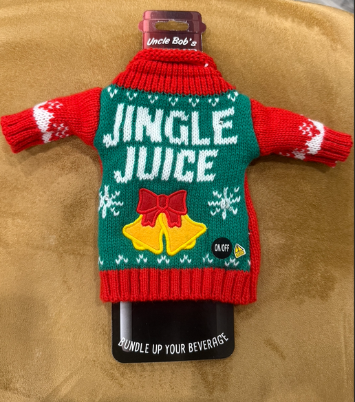Light Up Wine & Bottle Sweater