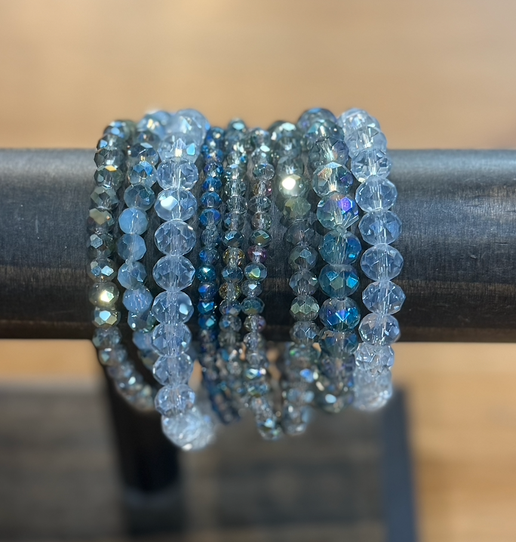 Glass Bead 9 Set Bracelet