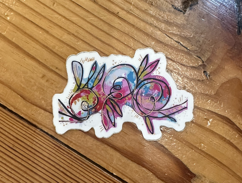 Watercolor Floral Vinyl Sticker Collection