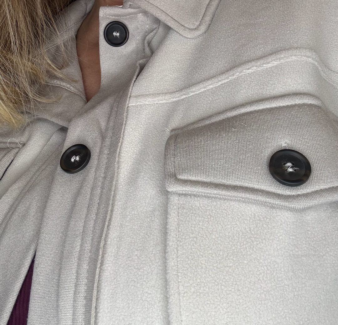 Oversized Basic Fleece Shacket