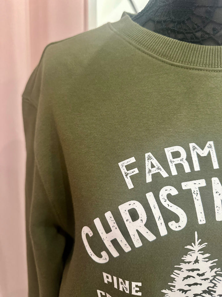 Farm Fresh Christmas trees Crewneck Sweatshirt