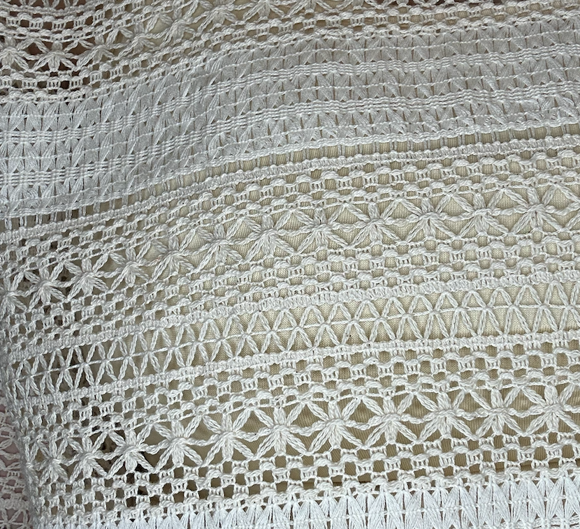 Crochet Knit Cami Inserted Top
