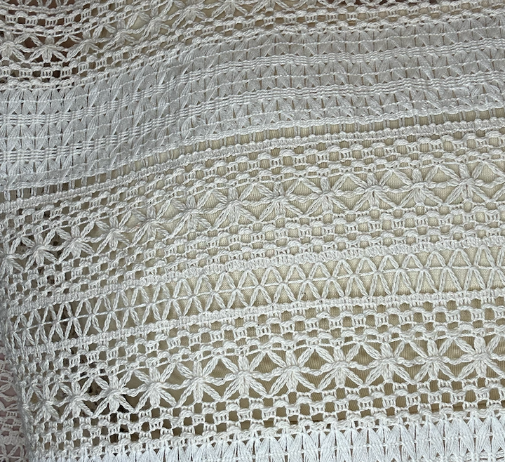 Crochet Knit Cami Inserted Top