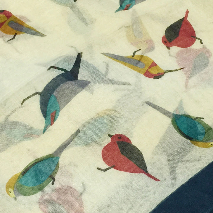Bird Print Lightweight Fashion Scarf