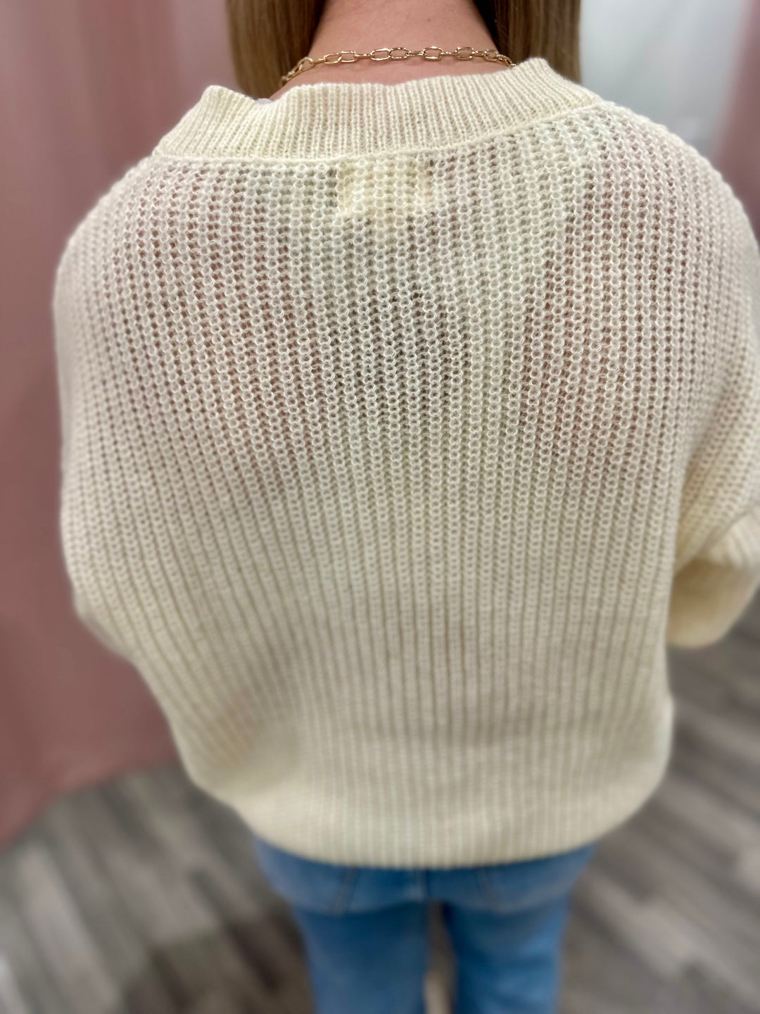 Gobble Letter Embroidery Thanksgiving Sweater