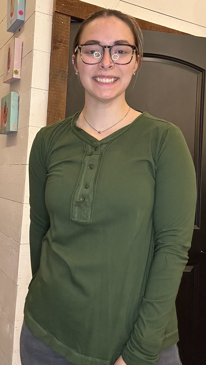 Thumb Hole Cuffs Button Closure Long Sleeve Top