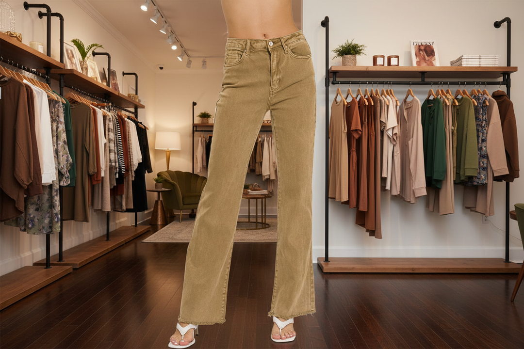 Deep Camel Jeans - boutique