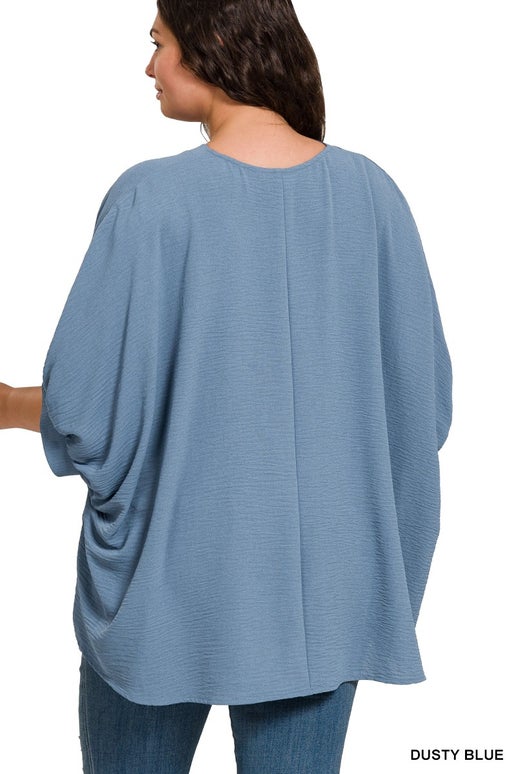 Airflow V-Neck Puff Sleeve Top