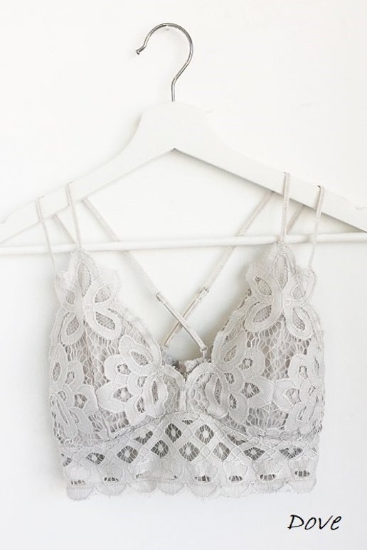 Pull Over Lace Bralette