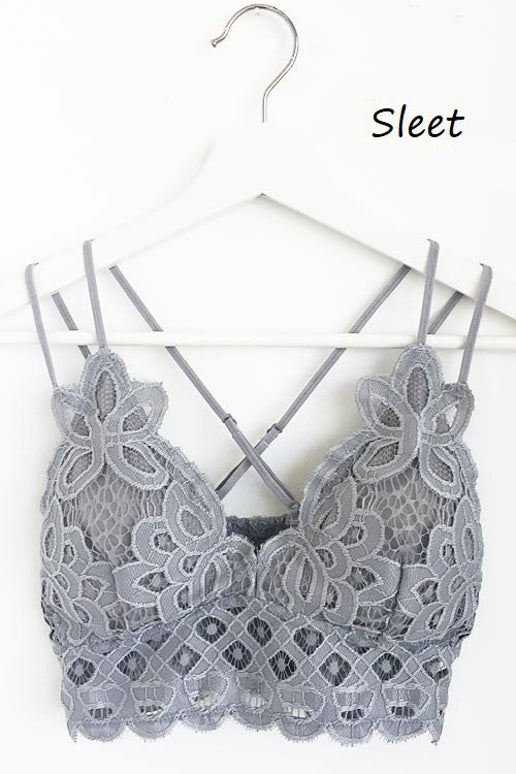 Pull Over Lace Bralette
