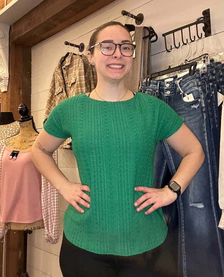 Eyelet Lace Boho Blouse