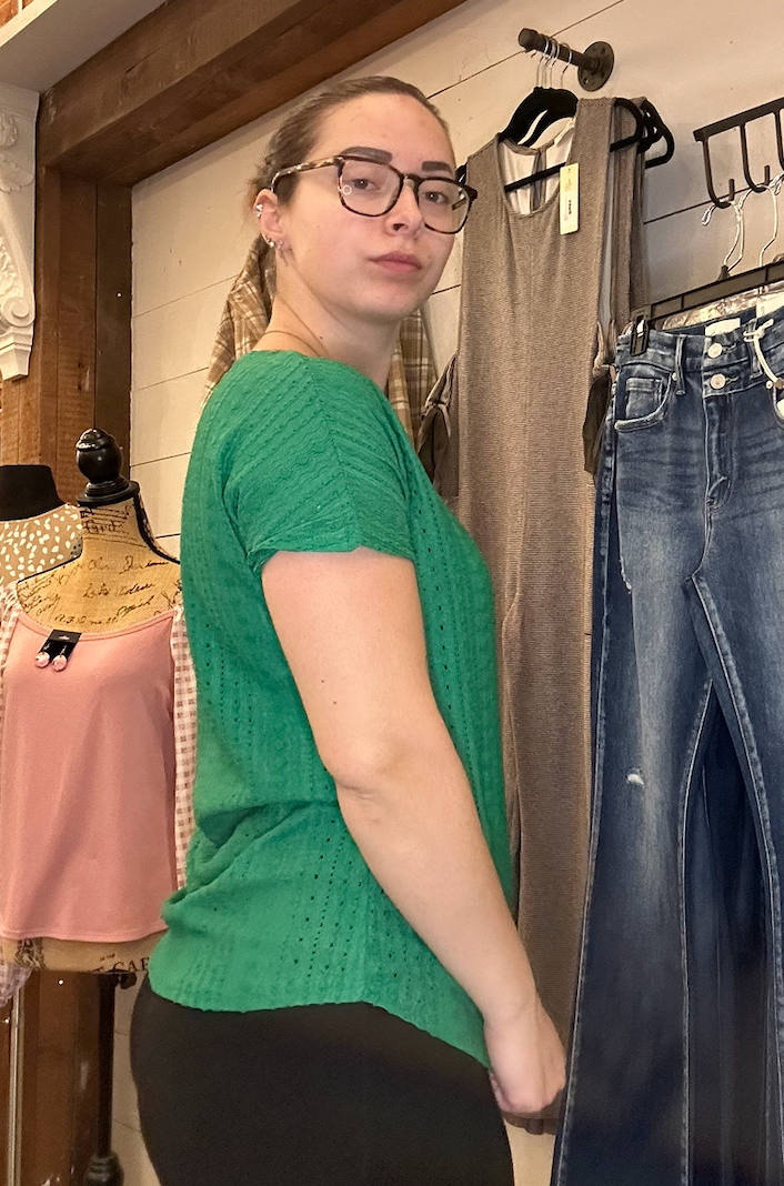 Eyelet Lace Boho Blouse