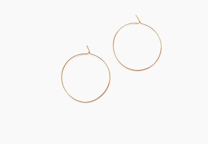 Waterproof Gold Plated Dainty Hoop Earrings