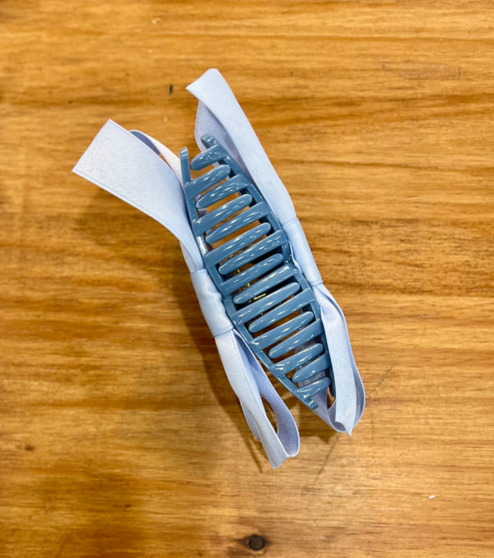 Bow Hair Clip Hair Accessories- Blue